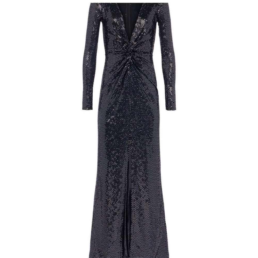 L'AGENCE Rosetta Front Twist Maxi Dress